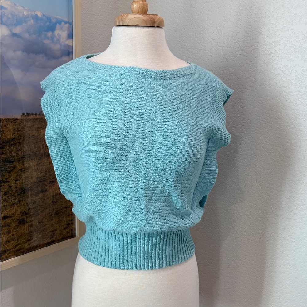 Ann Taylor Sky Blue Sweater Top